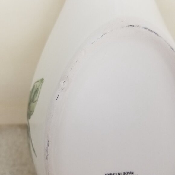 Spoon Rest Ceramic Spring Easter Floral Bunny Rabbit Maxcera - Picture 4 of 11